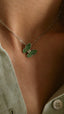 Tsavorite & Diamond Butterfly Necklace