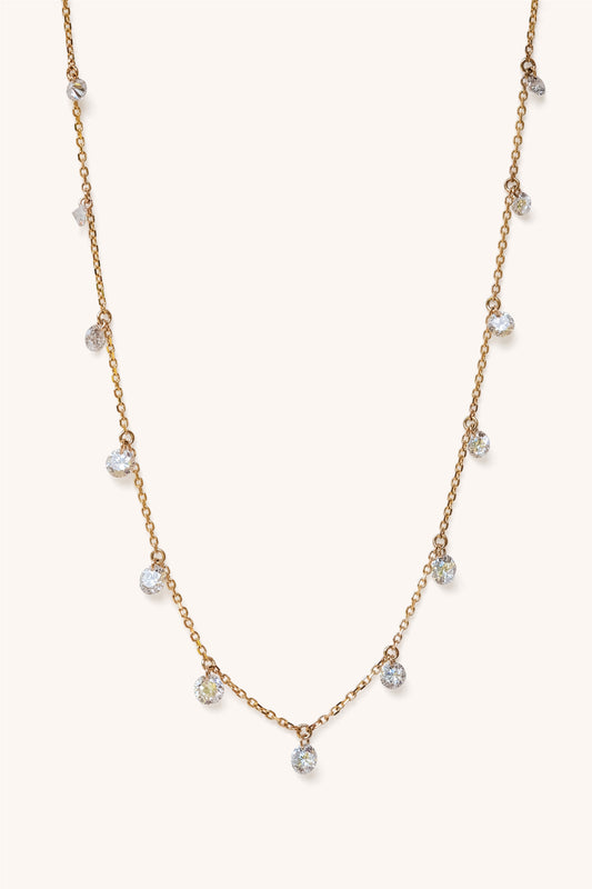 Graduating Nude Diamond Necklace