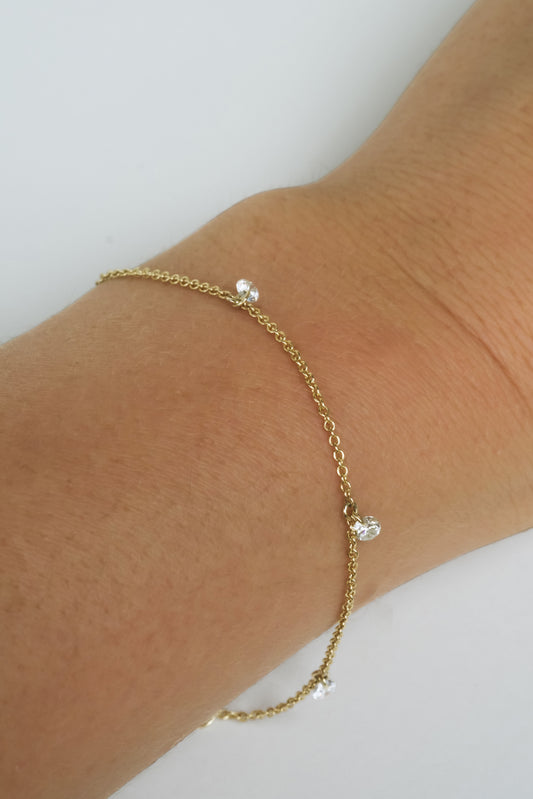 Nude Diamond Bracelet (5 Stone)