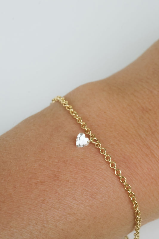 Nude Heart Bracelet