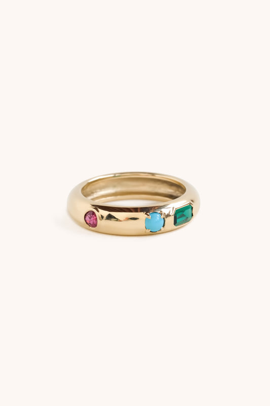 Mixed gem Ring