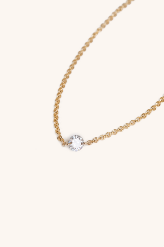 Solitaire Nude Diamond Bracelet (Double)