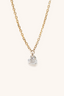 Nude Diamond Heart Necklace