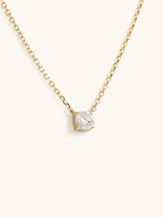 Diamond Solitaire Necklace (Claw Set)