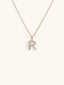Lab-grown Diamond Initial Necklace